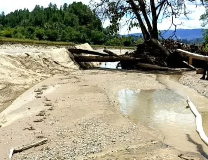 Irigasi Hancur Akibat Banjir Bandang, Ratusan Hektare Sawah di Gayo Lues Terancam
