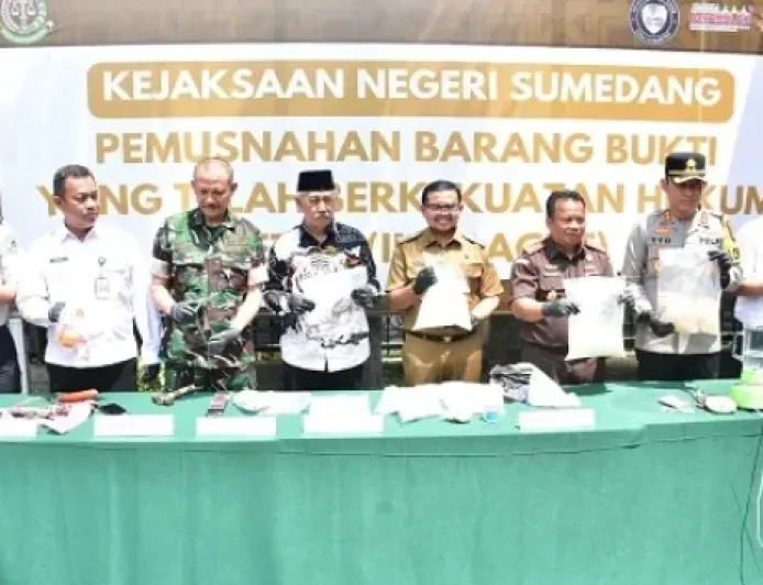 Barang Bukti Inkracht Dimusnahkan di Sumedang, Bukti Tegaknya Hukum