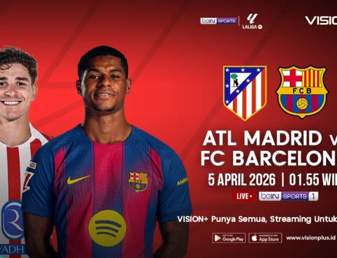 Jadwal dan Link Live Streaming Atletico Madrid vs Barcelona Liga Spanyol 2025-2026
