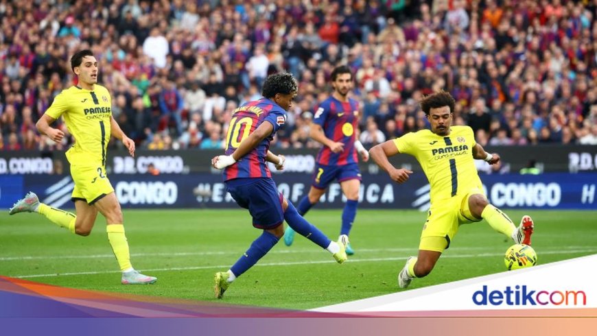Lamine Yamal Cetak Hat-trick, Barcelona Menang 4-1 Atas Villarreal di LaLiga