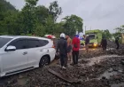 Longsor Ampana Poso Lumpuhkan Jalur Trans Sulawesi, Antrean Kendaraan Mengular