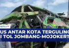 Sopir Bus Kabur Usai Kecelakaan di Tol Jombang-Mojokerto, 1 Tewas