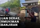 Banjir Setinggi 30 Cm Terjang Jalan Penghubung Jakarta-Tangerang Usai Hujan Deras