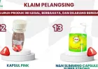 BPOM Temukan 24 Obat Herbal Ilegal Berbahaya, Klaim Pelangsing dan Stamina Pria