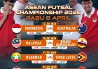 Jadwal Piala AFF Futsal 2026 Hari Ini: Timnas Indonesia Vs Australia Adu Kuat di Grup B