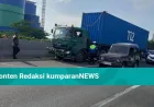 7 Kendaraan Tabrakan Beruntun di Tol Belawan Medan, 1 Luka Ringan