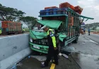 Tabrakan Beruntun 4 Kendaraan di Tol Solo–Kertosono Sebabkan Luka Ringan