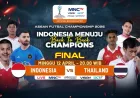 Live MNCTV Malam Ini: Jadwal Siaran Langsung Timnas Futsal Indonesia vs Thailand Final AFF 2026