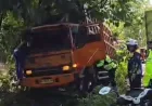 Kecelakaan Truk Batu Bara di Sitinjau Lauik: Sopir Luka Usai Rem Blong