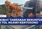 Kecelakaan Beruntun di Tol Ngawi-Kertosono Libatkan 4 Kendaraan, 3 Terluka