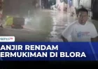 Banjir di Blora Rendam Permukiman, Air Capai Ketinggian 1 Meter