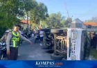 Mobil Boks Diduga Bawa Rokok Ilegal Kabur Usai Kecelakaan di Sampang