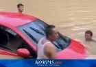 Banjir Indramayu: Mobil Hanyut di Desa Tanjungkerta Dievakuasi Warga dan Petugas