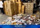 936.000 Batang Rokok Ilegal Terungkap dari Kecelakaan Mobil Boks di Sampang