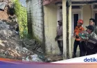 Longsor 3,5 Meter Terjang Sukaharja Bogor, 1 Orang Luka dan Rumah Terancam