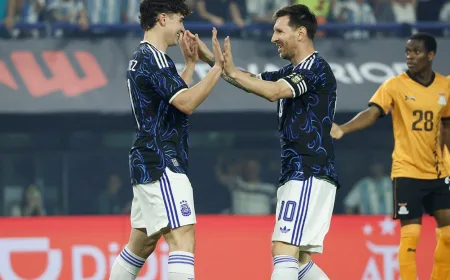 Hasil Timnas Argentina vs Zambia: Messi Cetak Gol, Albiceleste Menang Telak 5-0