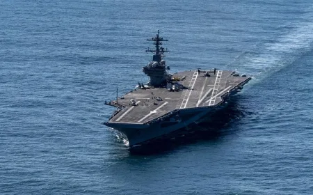 Kapal Induk Nuklir USS George HW Bush Dikerahkan ke Timur Tengah Perkuat AS