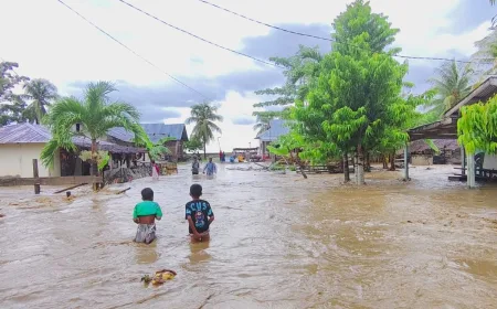Banjir di Banggai dan Morowali Sulteng: Puluhan Rumah Terendam Akibat Hujan Deras