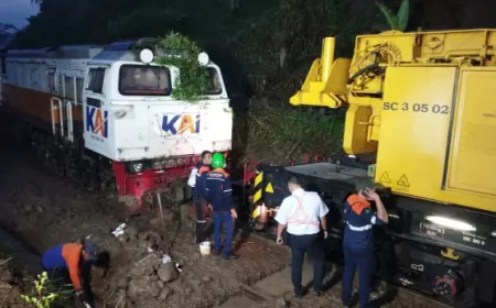 Jalur Kereta Api Maswati-Sasaksaat Kembali Normal Setelah Longsor 2026