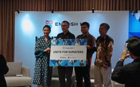 English 1 Galang Dana Rp100 Juta untuk Pemulihan Anak Korban Banjir Sumatera