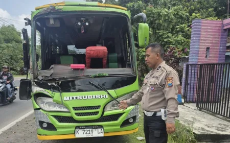Rem Mendadak Picu Kecelakaan Beruntun di Ngawi, 5 Orang Luka-Luka