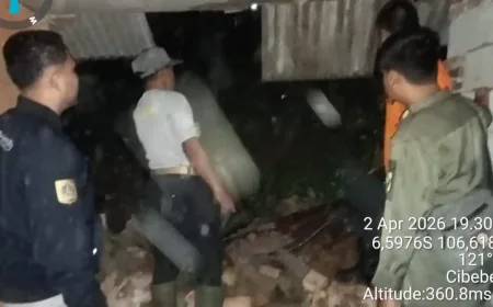 Longsor di Leuwiliang Bogor Hancurkan 2 Rumah, Ibu Hamil Terluka