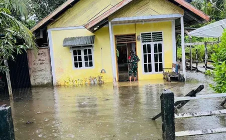 BPBD Simeulue Kerahkan Tim Bantu Warga Terdampak Banjir dan Longsor