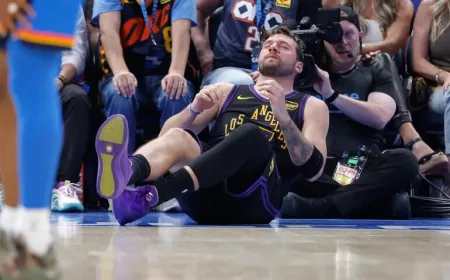 Luka Doncic Cedera Hamstring Kiri, Lakers Terpuruk Lawan Thunder