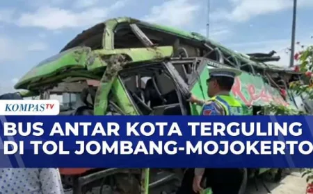 Sopir Bus Kabur Usai Kecelakaan di Tol Jombang-Mojokerto, 1 Tewas