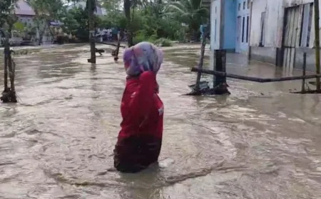 Banjir Luapan Sungai Mapaga Rendam 30 Rumah di Donggala, Warga Tetap Aman