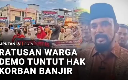 Ratusan Warga Demo Tuntut Hak Korban Banjir, Pemerintah Diminta Bertindak Cepat