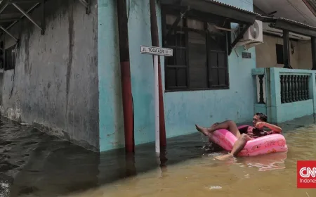 350 Warga Krisis Air Bersih Saat Banjir 1 Meter Rendam Legok Tangerang
