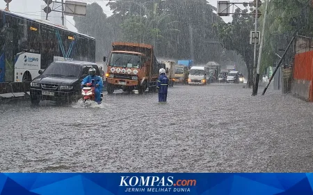 Banjir Jakarta Sabtu Malam: 1 RT dan 1 Ruas Jalan Terendam Akibat Hujan Deras