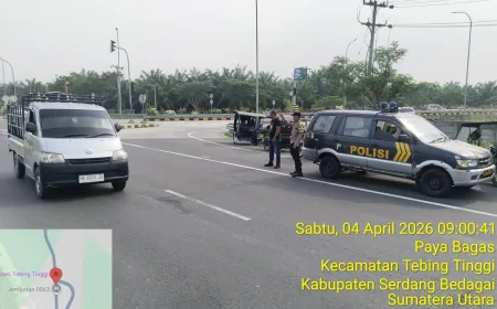 Polsek Tebing Tinggi Gelar Patroli Rutin untuk Cegah Tindak Kriminal