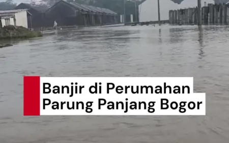 Banjir Parah di Parung Panjang: Sungai Cimanceuri Meluap, Air Setinggi 1 Meter