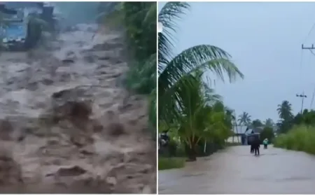 Banjir Bandang dan Tanah Longsor Serang Lebong Bengkulu, Rumah Bupati Ikut Terendam