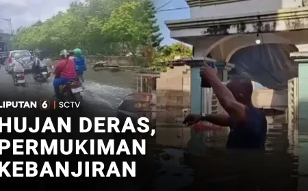 Banjir Setinggi 30 Cm Terjang Jalan Penghubung Jakarta-Tangerang Usai Hujan Deras
