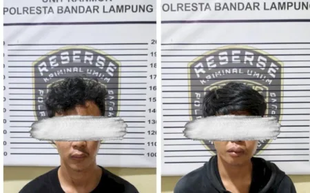 Dua Pelaku Curanmor di Bandar Lampung Nyaris Dihajar Massa Usai Tertangkap Basah
