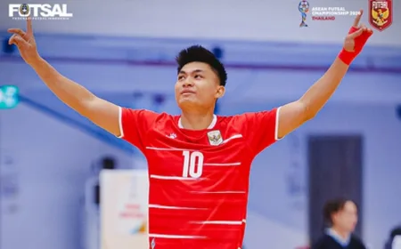 Muhammad Sanjaya Cetak Hattrick Debut Gemilang Bersama Timnas Futsal Indonesia