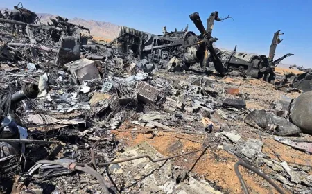 Penampakan Bangkai Pesawat AS yang Ditembak Jatuh di Iran Terungkap