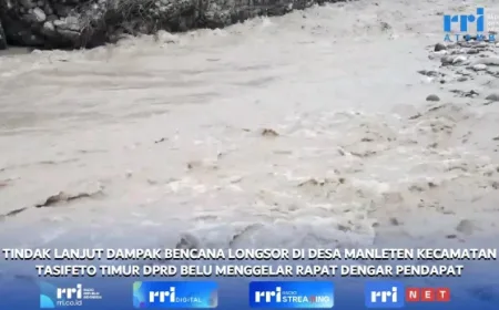 DPRD Belu Segera Tangani Longsor Manleten yang Rusak 5 Rumah Warga