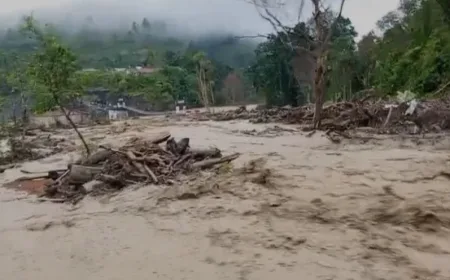 Aceh Tengah Kembali Dilanda Banjir Bandang, Dua Jembatan Darurat Ambruk