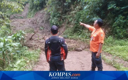 Longsor Tebing 10 Meter di Madiun Tutup Jalan Penghubung Antar Kecamatan