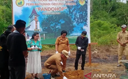 Relokasi Gereja Pandohop GKE Sangal untuk Hindari Banjir di Gunung Mas