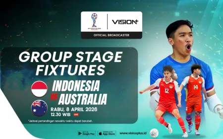 Link Nonton Timnas Futsal Indonesia vs Australia di Piala AFF Futsal 2026 Live Vision+