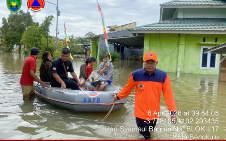Banjir Kota Bengkulu Surut, BNPB Laporkan 2.855 Rumah Terdampak