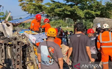 Kecelakaan Beruntun di Wonosobo: 1 Tewas, 3 Luka Berat Akibat Truk Hilang Kendali