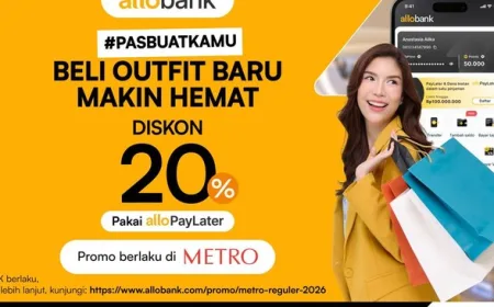 Diskon 20% Pakai Allo Paylater di METRO, Plus Cashback 5% Transaksi Pertama