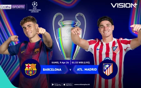 Link Live Streaming Barcelona vs Atletico Madrid di Perempatfinal Liga Champions 2025-2026