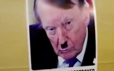 IRGC Iran Pasang Foto Donald Trump Jadi Hitler di Rudal, Ini Maknanya